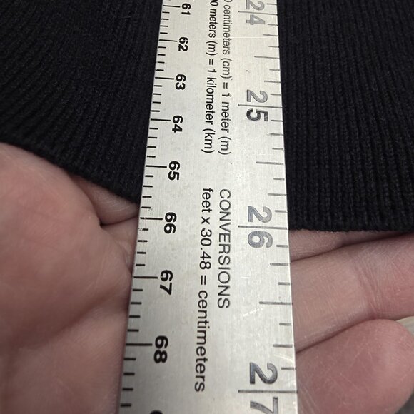 Vintage Tommy Hilfiger Sweater Womens 2X Navy Zip Cardigan Contrast Trim 00s - Picture 11 of 11